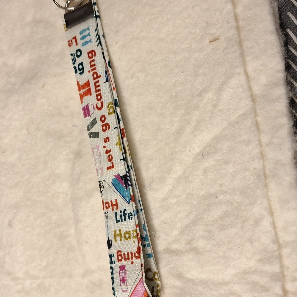 Camping Pattern Key Holder